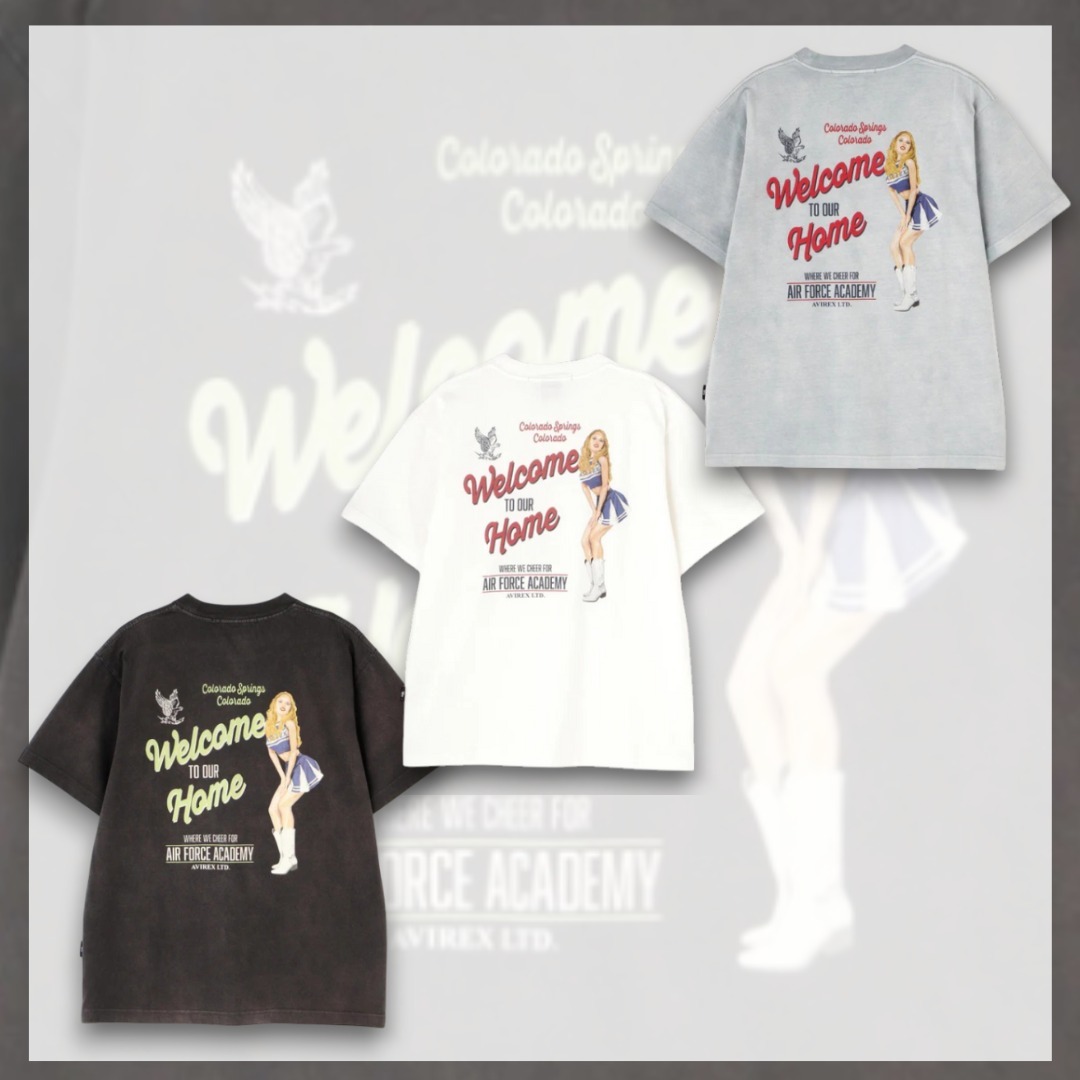 国内発送/本物保証/AVIREX チアリーダー 半袖Tシャツ 即納！