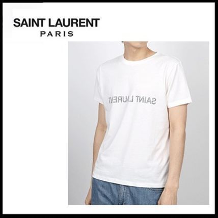 (サンローラン) リバースロゴ Tシャツ