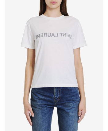 ★SAINT LAURENT★ Tシャツ・カットソー Reverse logo t-shirt