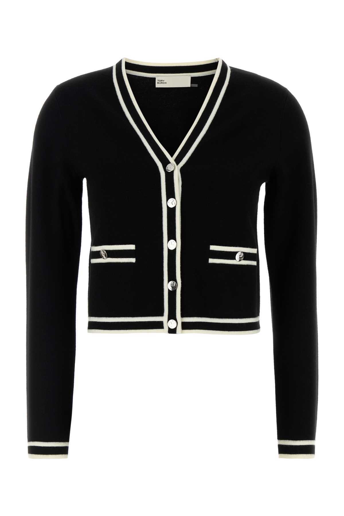【送料&関税込】Tory Burch Black Stretch Wool Blend Kendra C