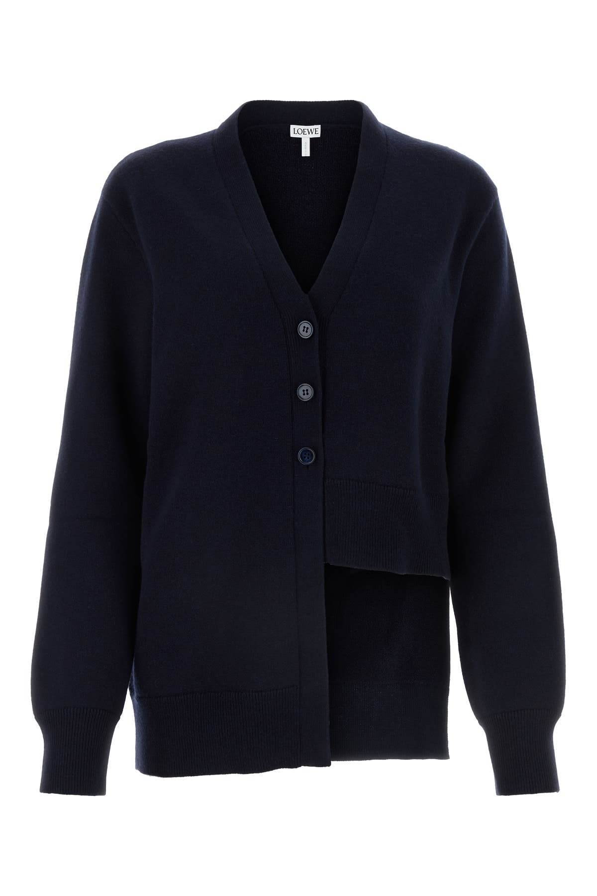 【送料&関税込】Loewe Midnight Blue Cashmere Cardigan