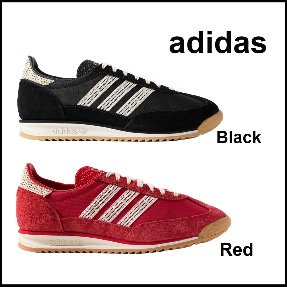 adidas★SL 72 かぎ針編みシェル＆スエード スニーカー