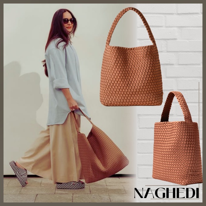 NAGHEDI*無駄なく上質*シンプル*ポーチ付*トート/Nomad Hobo