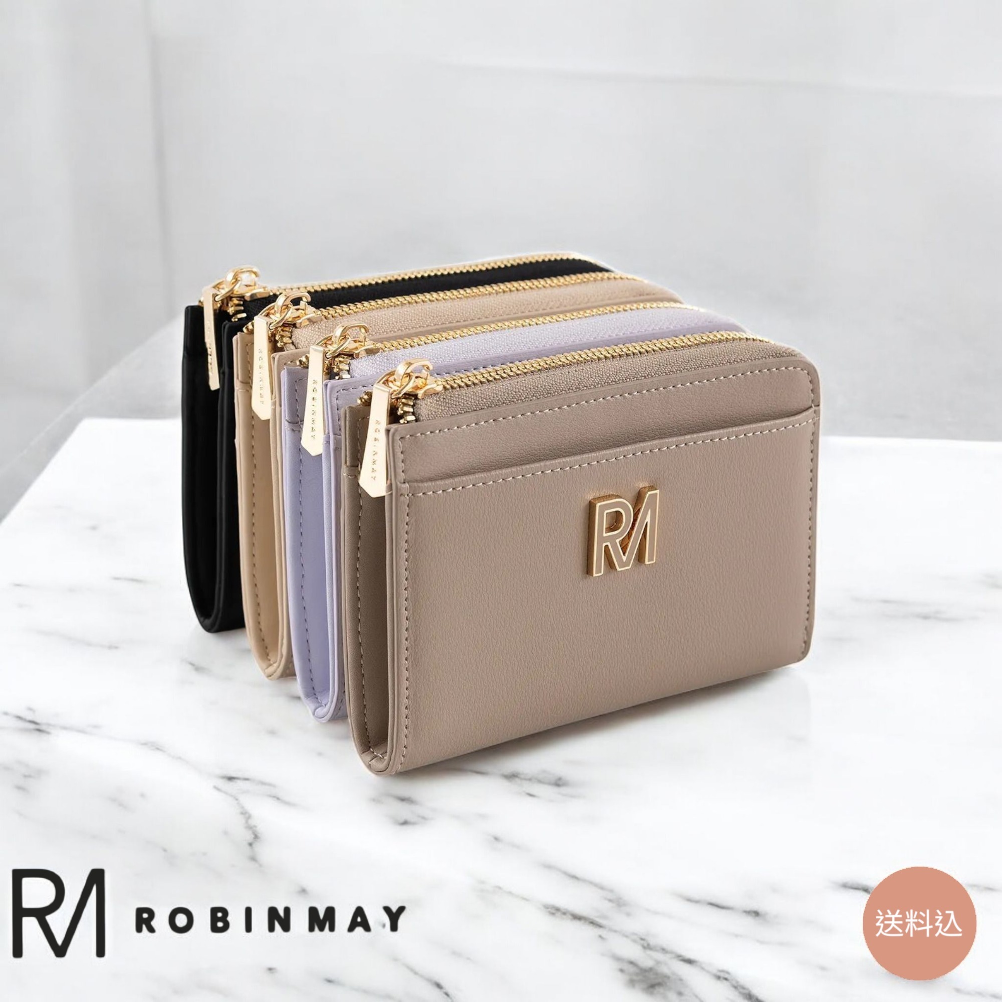 ROBINMAY◆カードコインケース 蔓莉真皮側拉零錢包 L140◆送料込