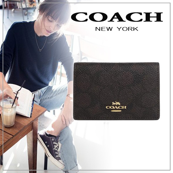 【COACH】コーチ ビジネス カード ケース・キャンバス