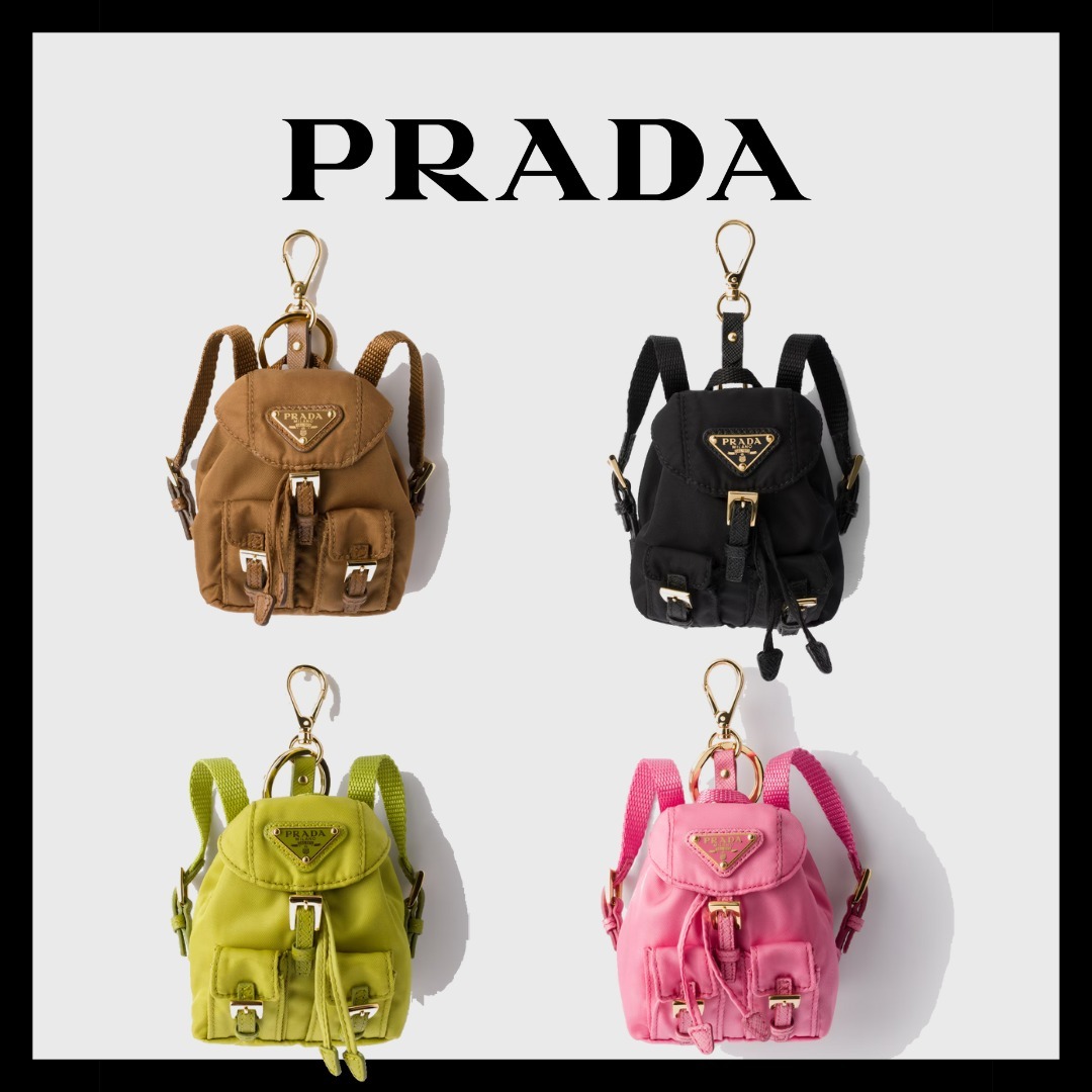 【直営店買付】PRADA ミニアイコン リナイロン バッグチャーム