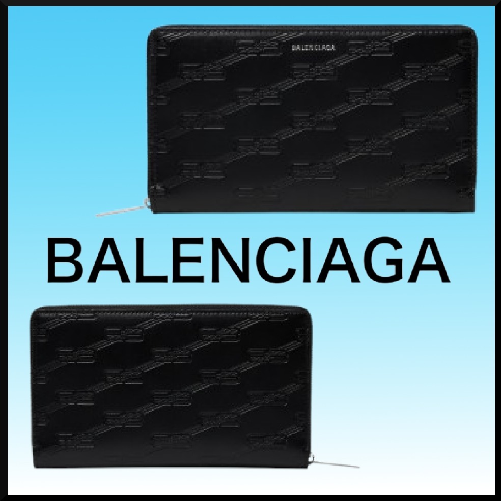 スマート☆BALENCIAGA EMBOSSED MONOGRAMコンチネンタル 長財布