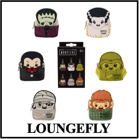 【Loungefly】Universal Monsters Mystery Backpack Keychain