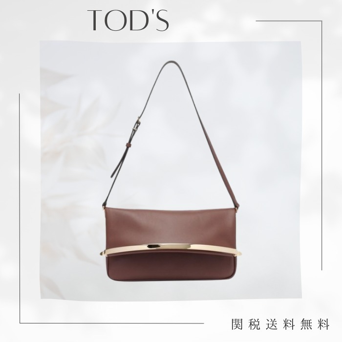 TOD'S トッズ フラップバッグ ショルダーバッグ レザー スモール