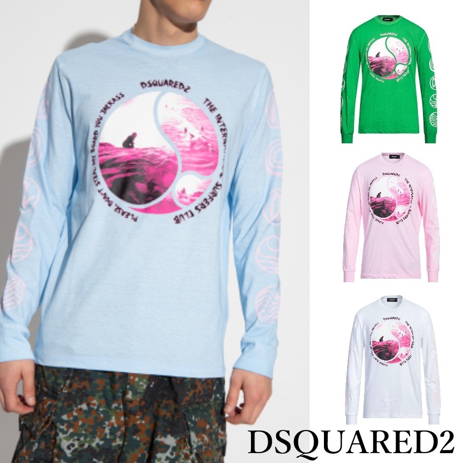 関税込 DSQUARED2 ロングスリーブT L/S OVER SURF FIT