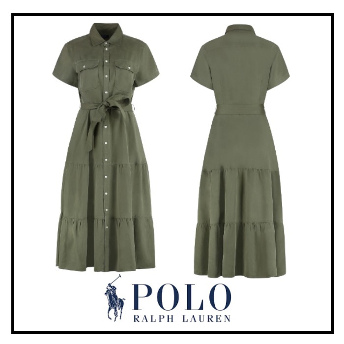 【新シーズン】POLO RALPH LAUREN ティアードシャツワンピース