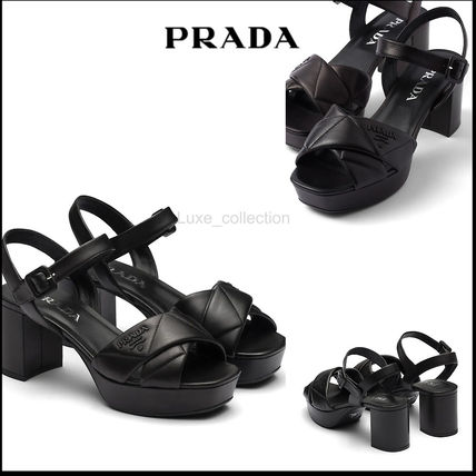 直営店 PRADA プラダ プラットフォームサンダル 1XP43B 1XP43B PRADA(プラダ) - 海外通販のBUYMA