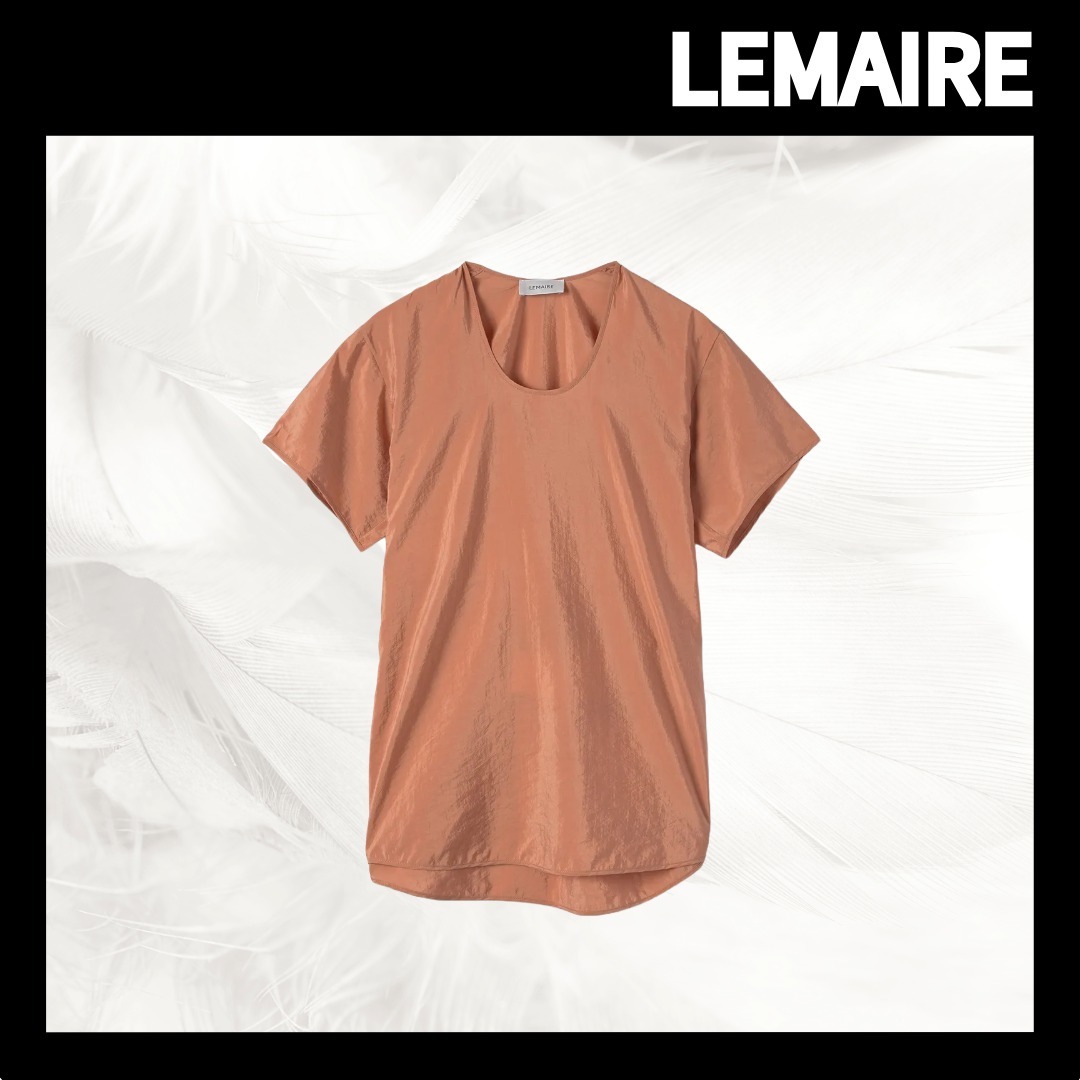 【LEMAIRE】Scoop neck short sleeve T-shirt/全国送料無料