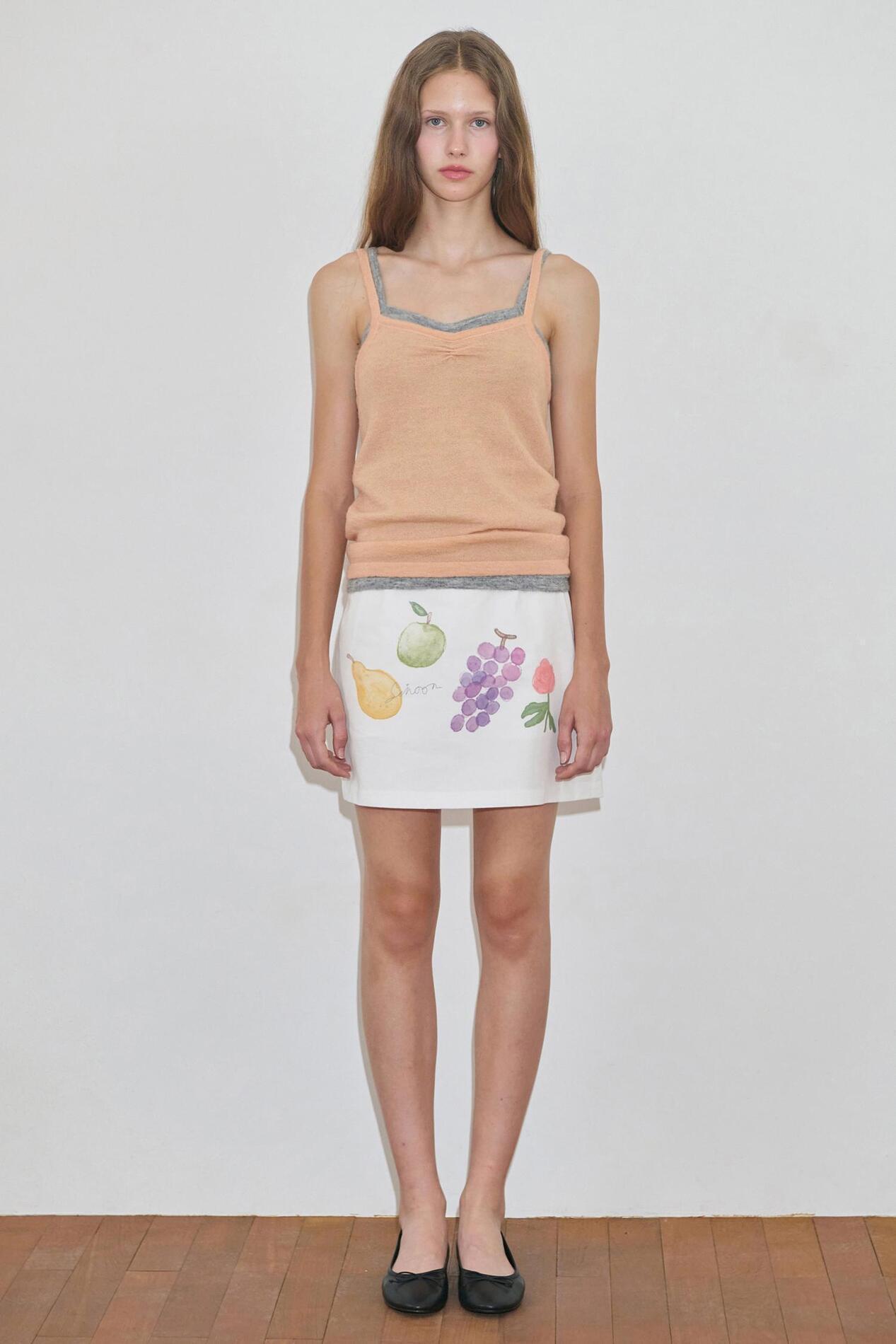 ●Sinoon●Graphic Mini Skirt★韓国女優スジ着用★日本未入荷