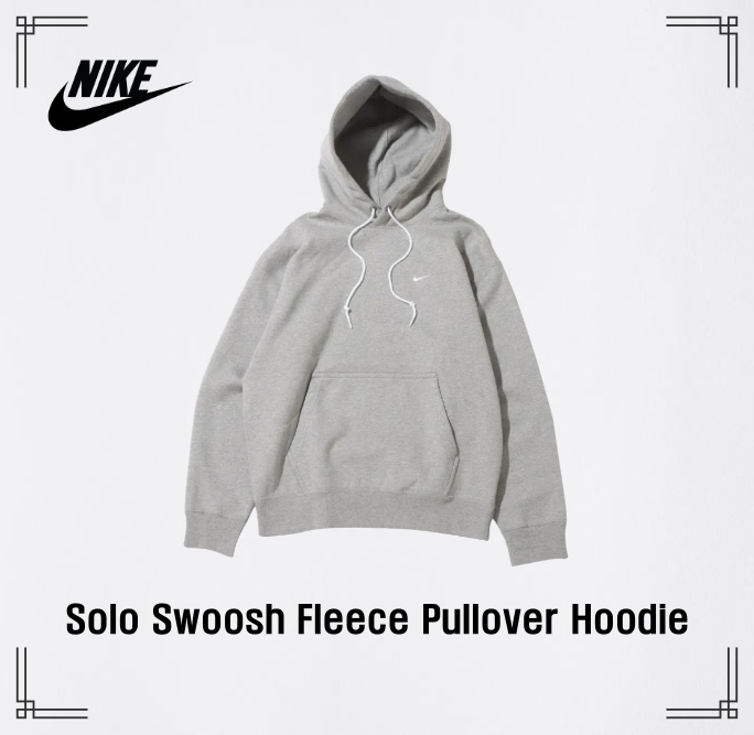 [NIKE] ★大人気★Solo Swoosh Fleece Pullover Hoodie★関税無