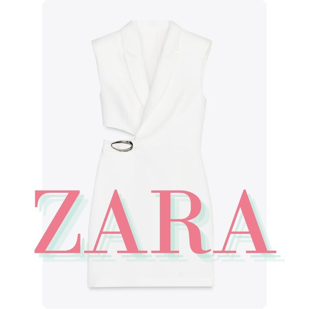 ZARA カットアウトディテール入りバックル付きンピース 2800/536