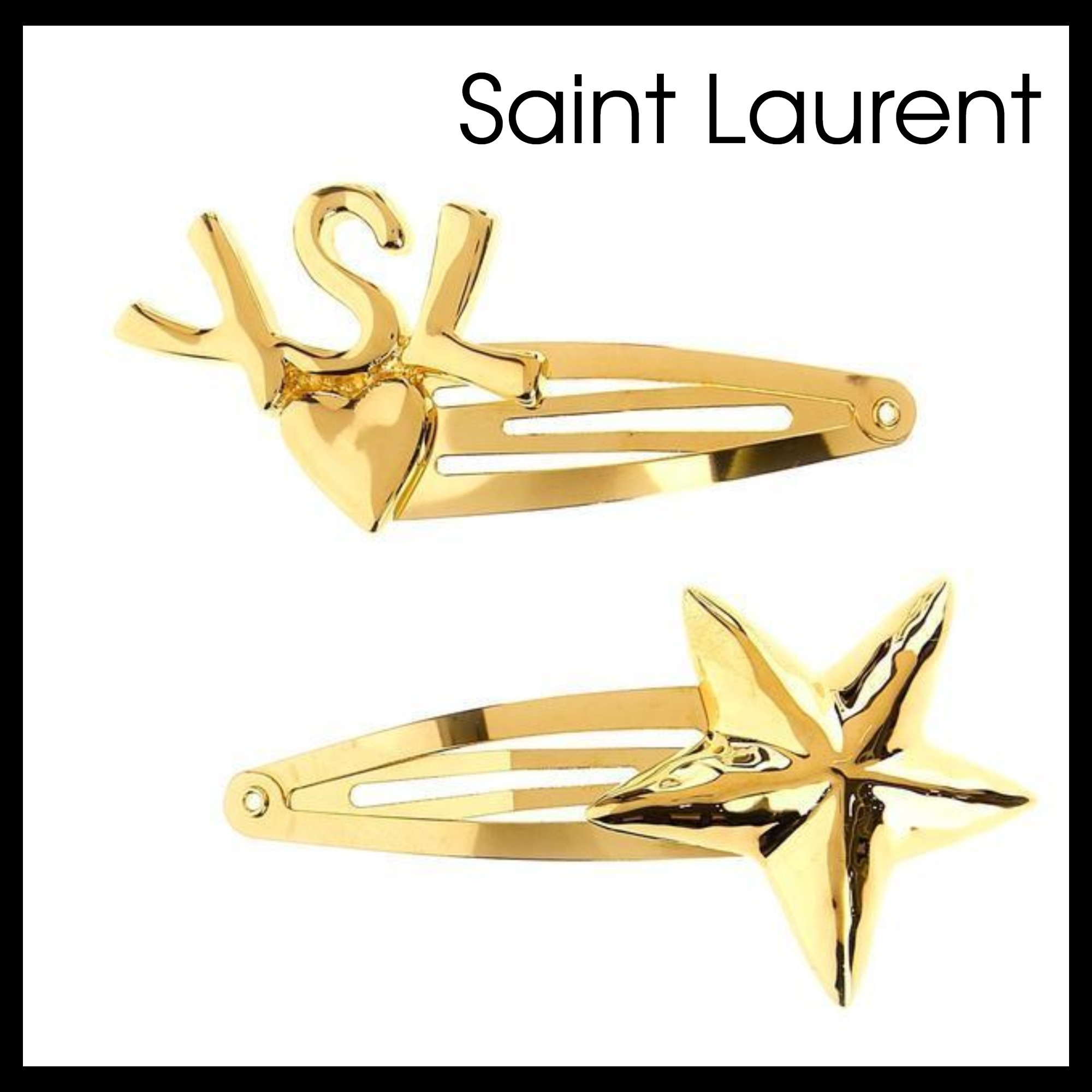 【Saint Laurent】直営/正規店 cassandre hair clips セット