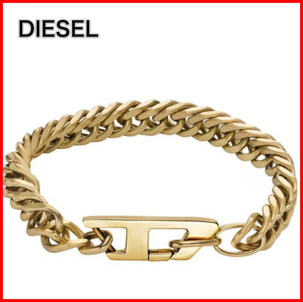 ★人気★【DIESEL】STAINLESS STEEL CHAIN ブレスレット