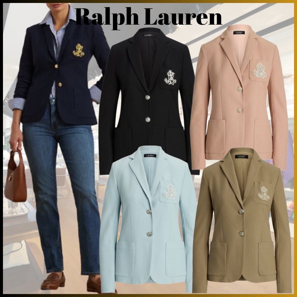 高級感溢れるパッチ★Ralph Lauren★ジャカード ブレザー