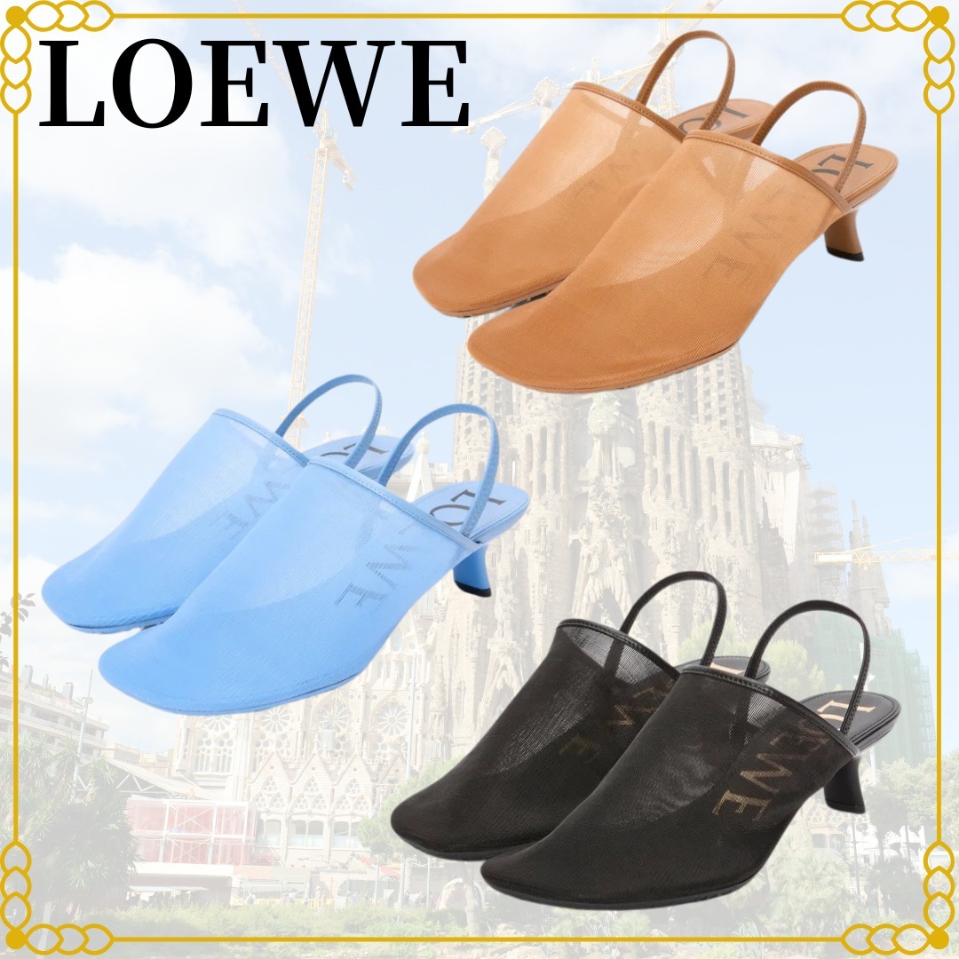 新作☆LOEWE ペタル スリングバッグ ヒールサンダル