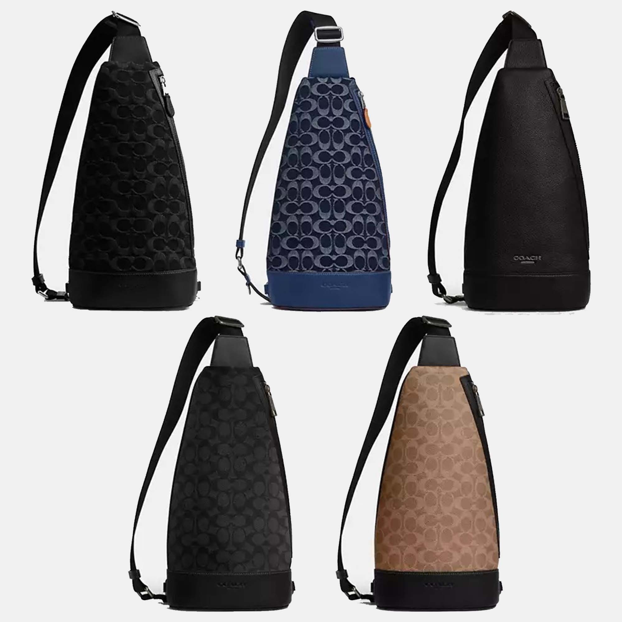 COACH コーチ★ドミニクスリングパック ★シグネチャーデニム