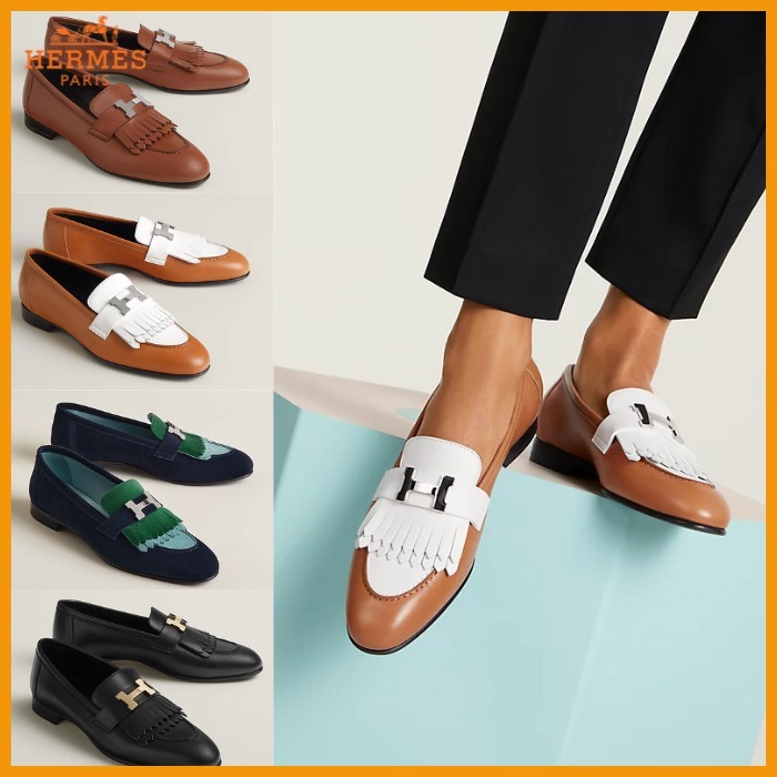 【HERMES】上品な足元に♡モカシン《ロワイヤル》