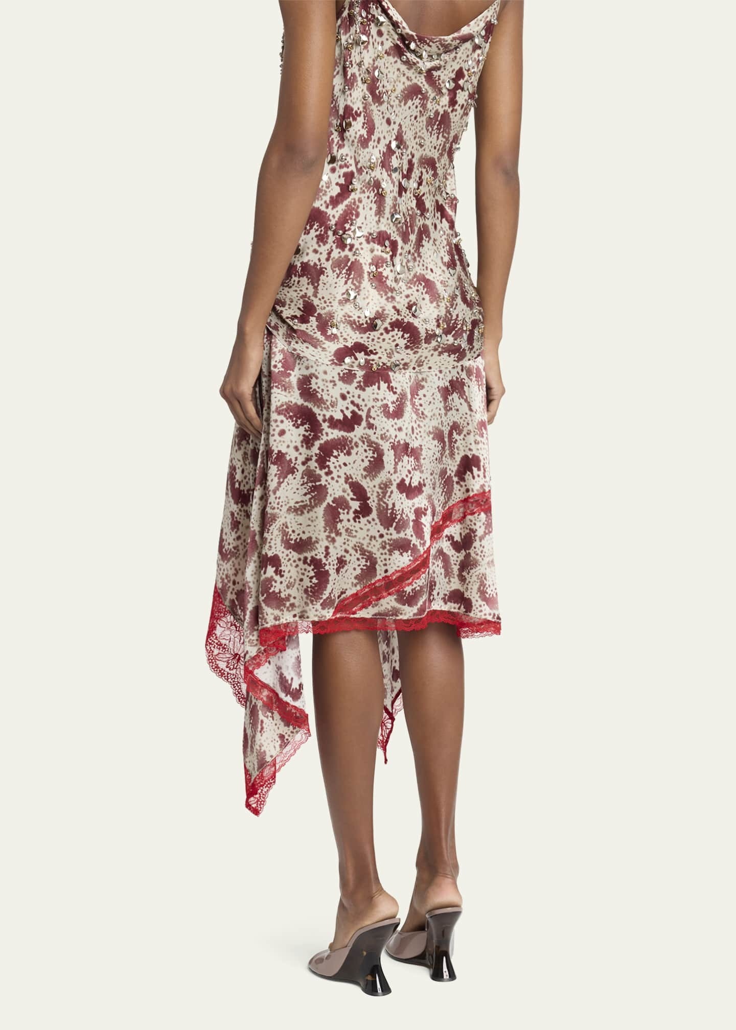 【関税込み】Dries Van Noten カーキ シルク ミディアムスカート org.jpg