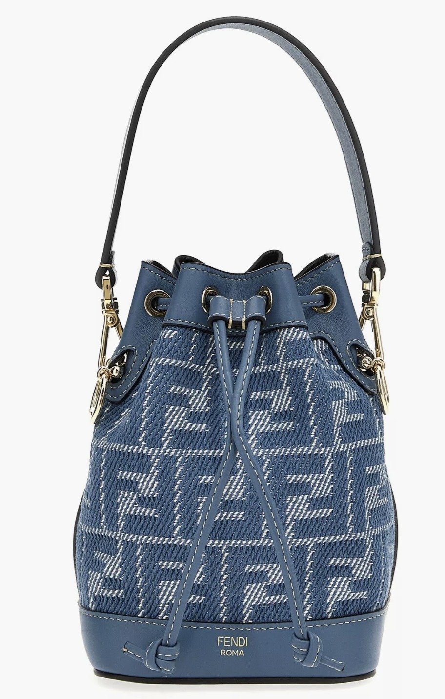FENDI Mon Tresor ブルーデニム調FFジャカードミニバッグ