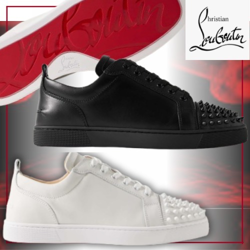 Christian Louboutin ルイジュニア スパイク レザースニーカー
