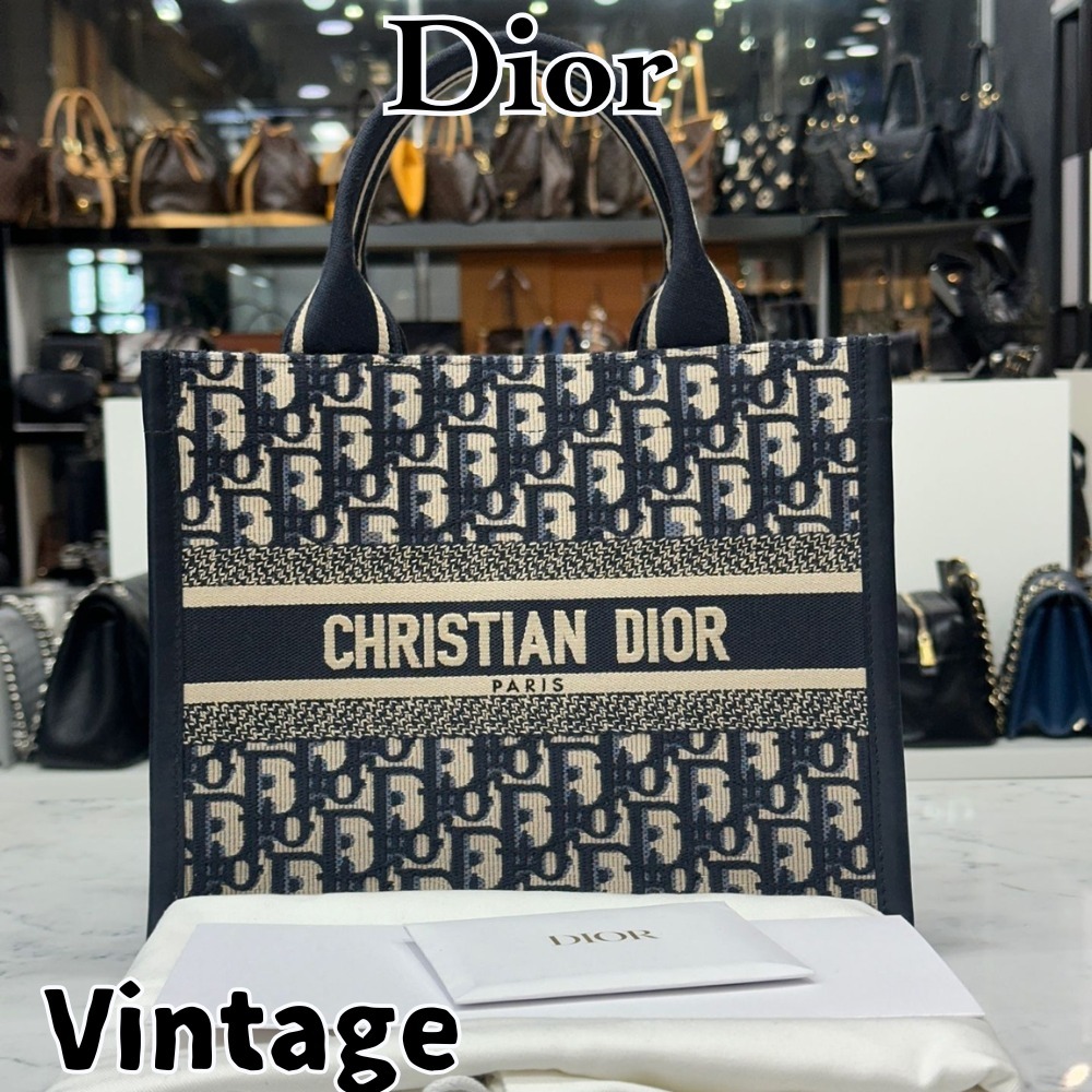 【ヴィンテージ】Rank:A☆Dior Oblique スモール トートバック