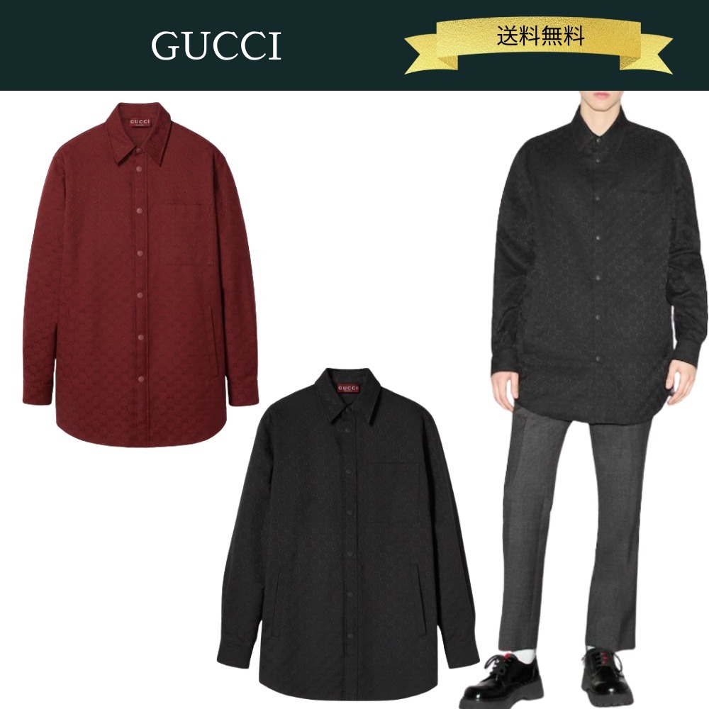 【送料込】GUCCI GG キャンバス シャツ