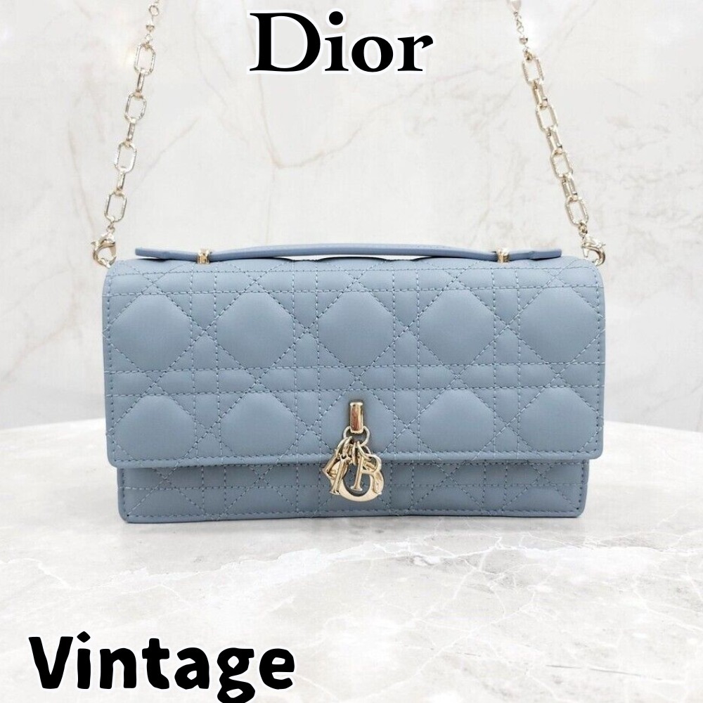 【ヴィンテージ】Rank:S☆Dior カナジュ クラウドブルー ミニ