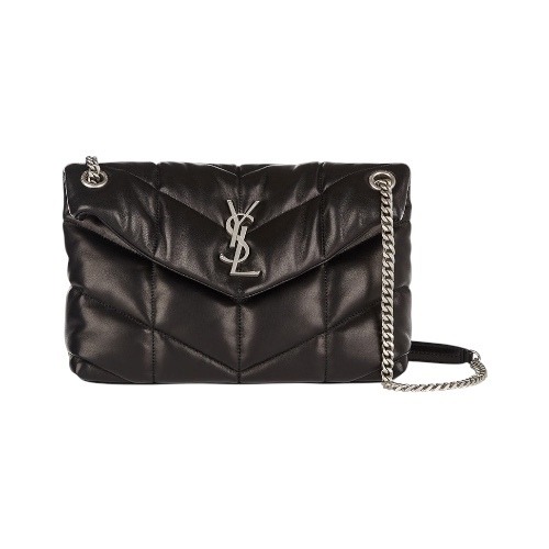 【SAINT LAURENT】パファー ラムレザー ショルダー スモール