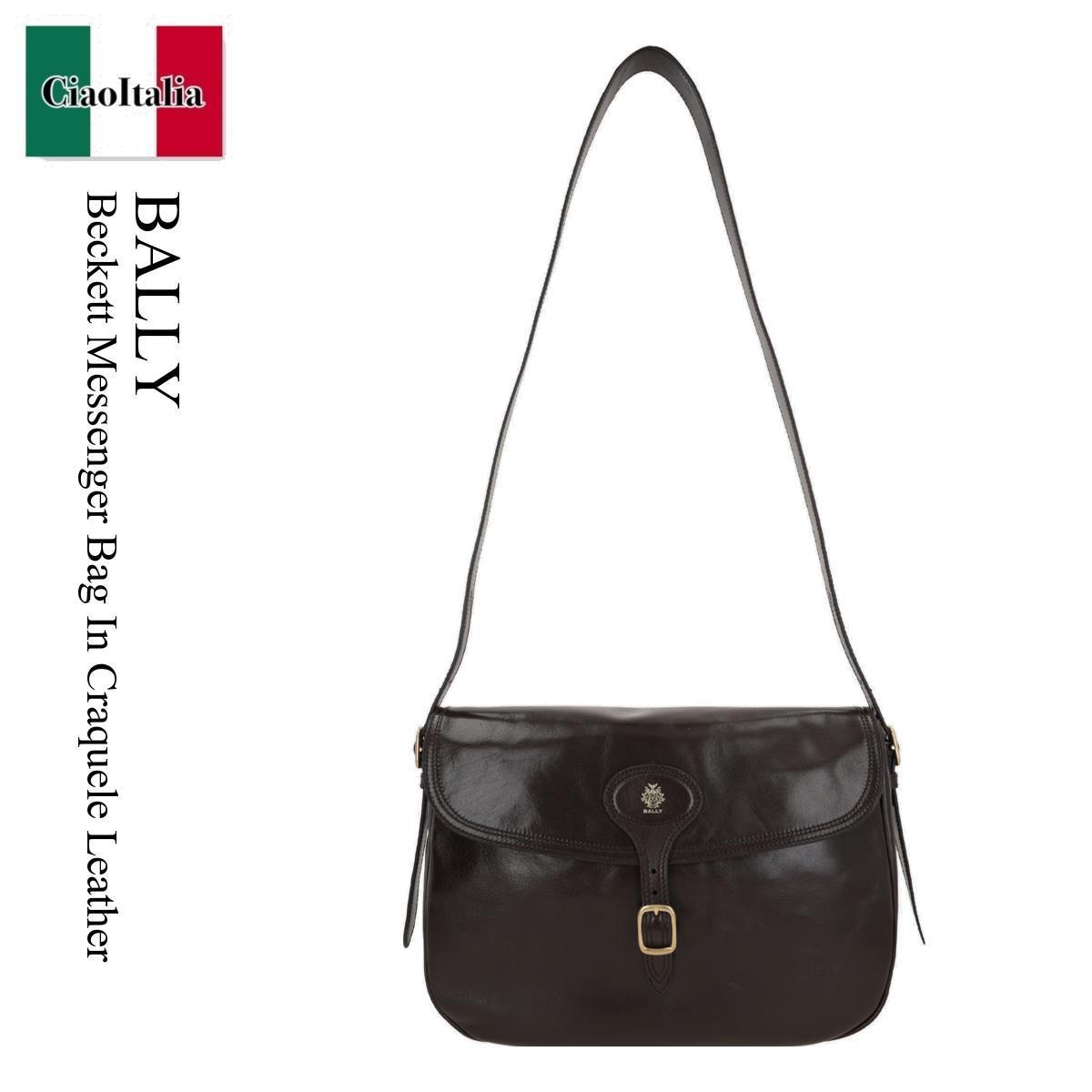 ショルダーバッグ Bally Beckett Messenger Bag In Craquele Leather