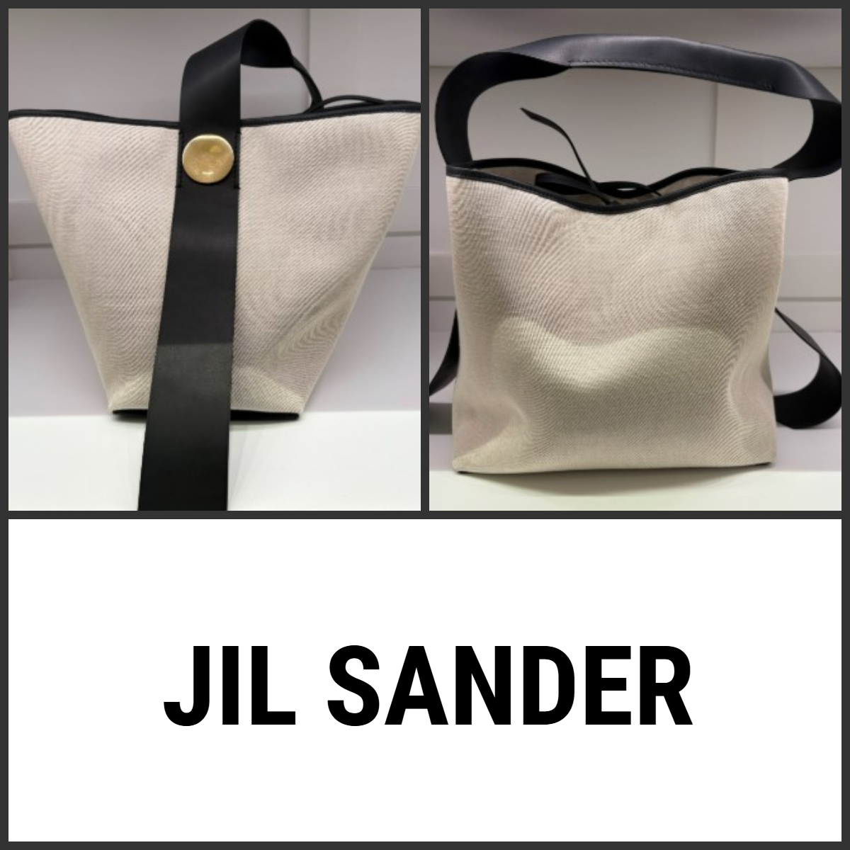 【JilSander】 ジルサンダー シングルハンドル レザー バッグ