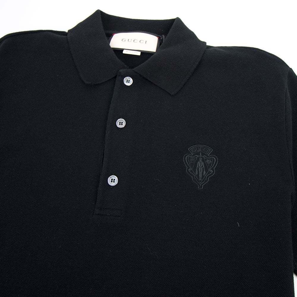 ★SALE★【送料関税無料】GUCCI ロゴモチーフポロシャツ 希少【GUCCI】グッチ ロゴ ポロシャツ