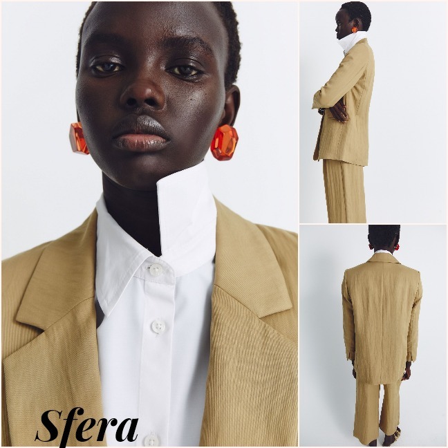スペイン★Sfera★大注目 色々コーデ映え テンセルジャケット
