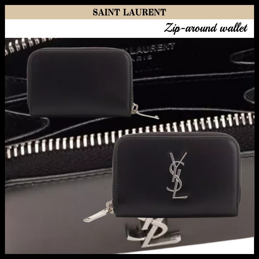 SAINT LAURENT /ジップアラウンドウォレット モノグラム