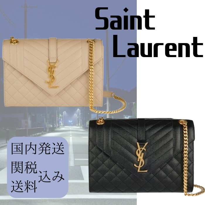 【可愛いキルティング♪】Saint Laurent エンヴェロップ