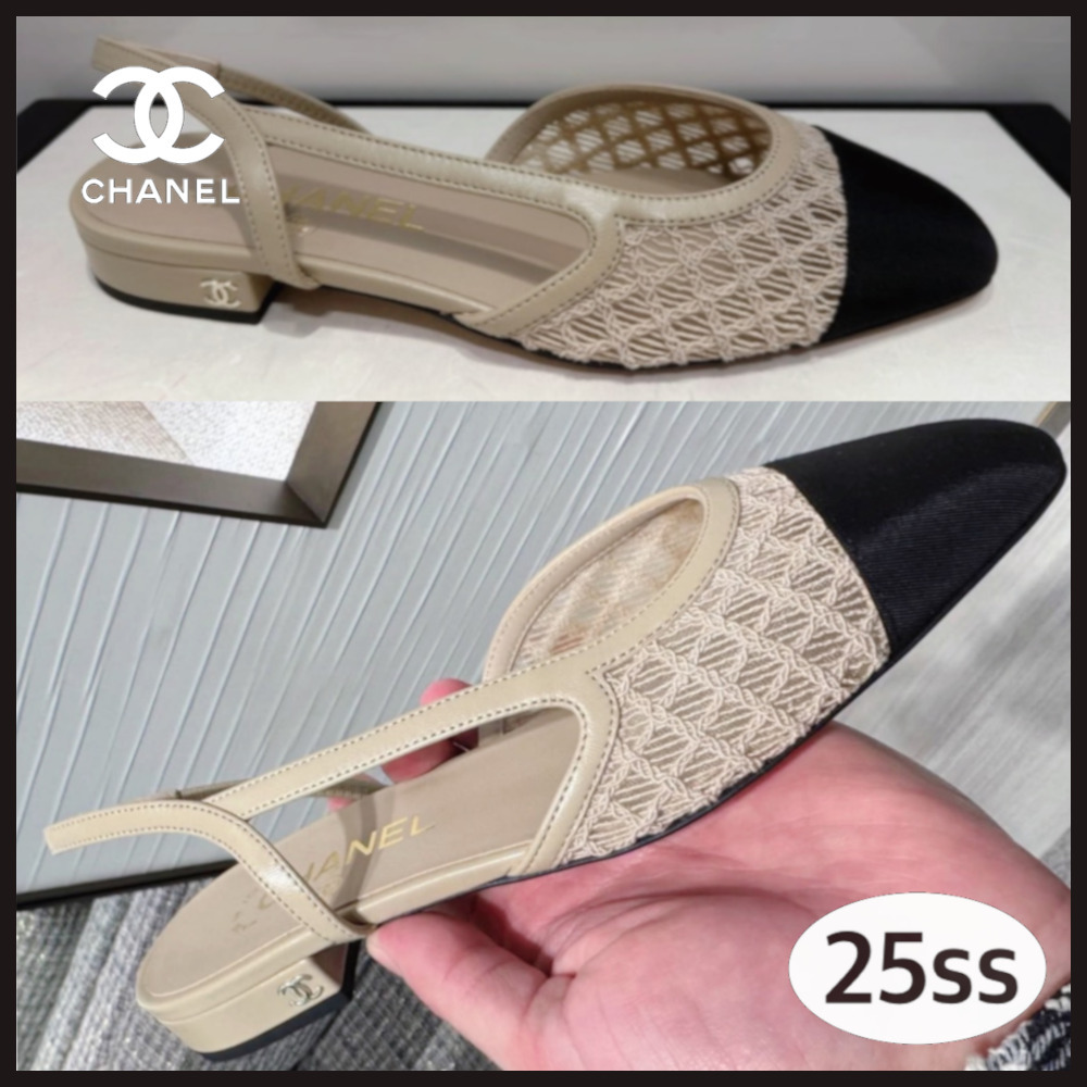 【抜け感がお洒落★】CHANEL 25SS スリングバックシューズ
