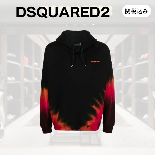 Dsquared2 ロゴ タイダイ パーカー