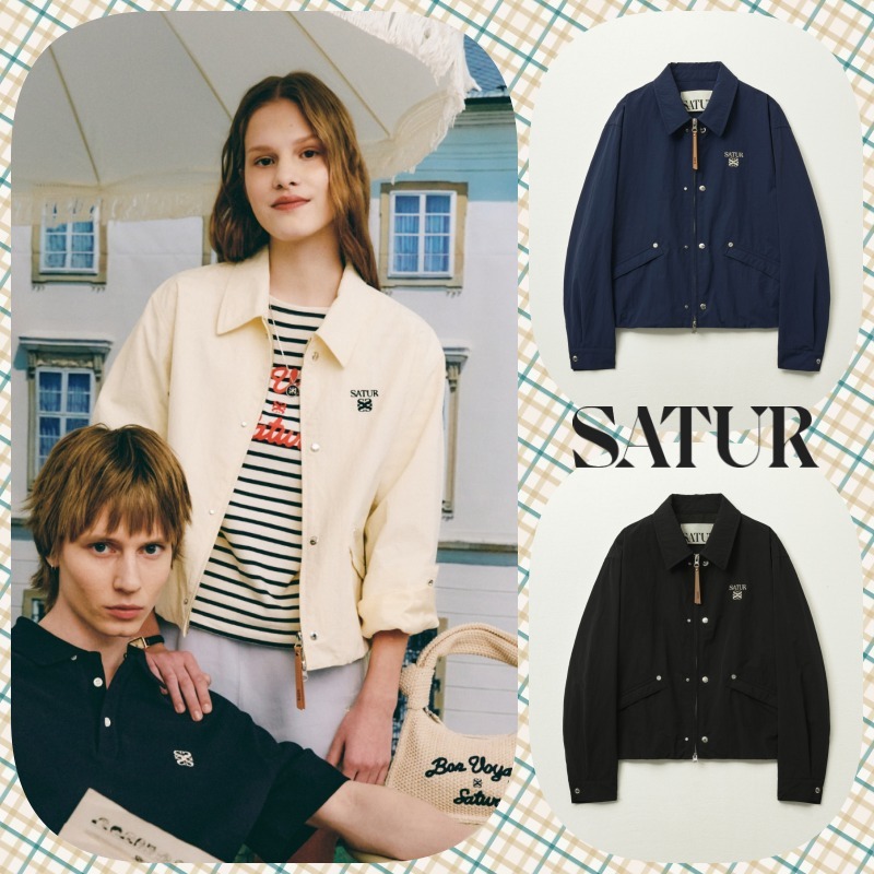 【SATUR】25SS/男女兼用/送料関税込み★Teo Nylon Coach Jacket