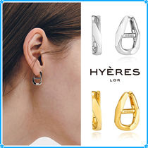 【HYERES LOR】HERITER Curve Emblem Earrings(S)〜ピアス