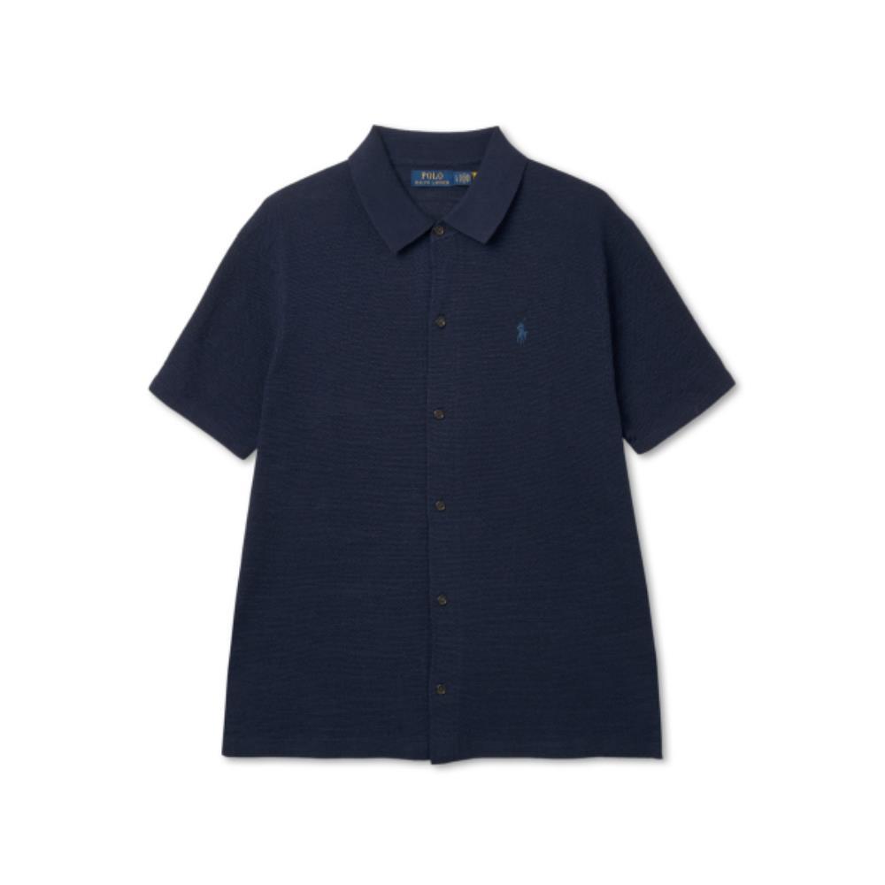 ★★POLO RALPH LAUREN★★ Textured Cotton Linen Shirt Sweate