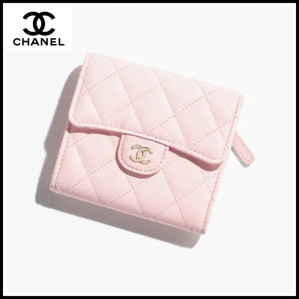 **人気**【CHANEL】 ミニ財布 三つ折り フラップウォレット