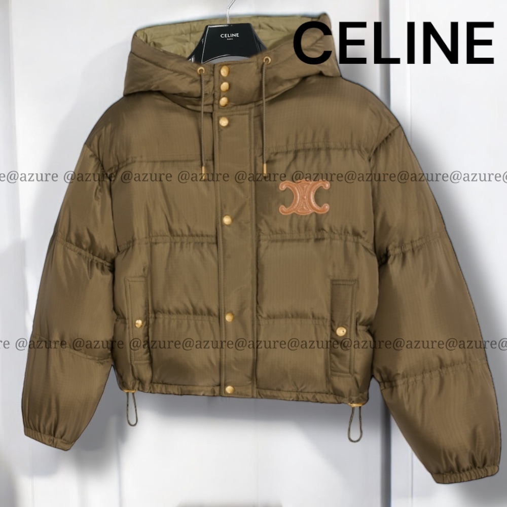 直営ショッパー付♪CELINE Triomphe ダウンジャケット
