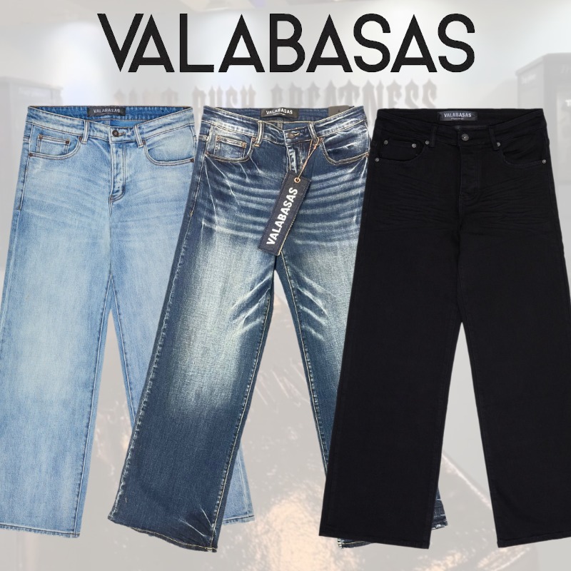 関税/送料込み【VALABASAS】ストリームラインバギージーンズ