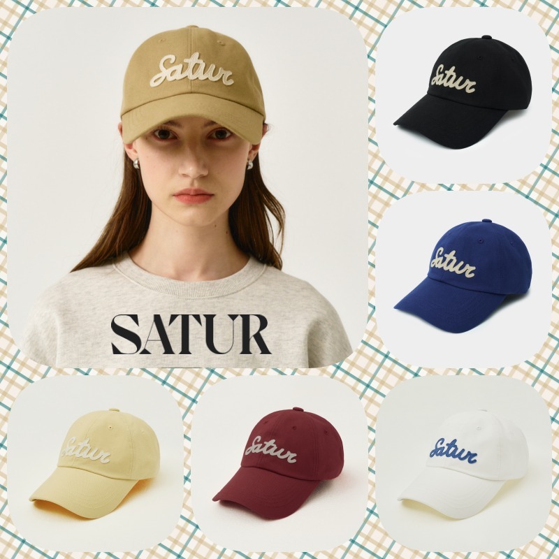 【SATUR】25SS/男女兼用 ★Vintage Casual Applique Ball Cap★