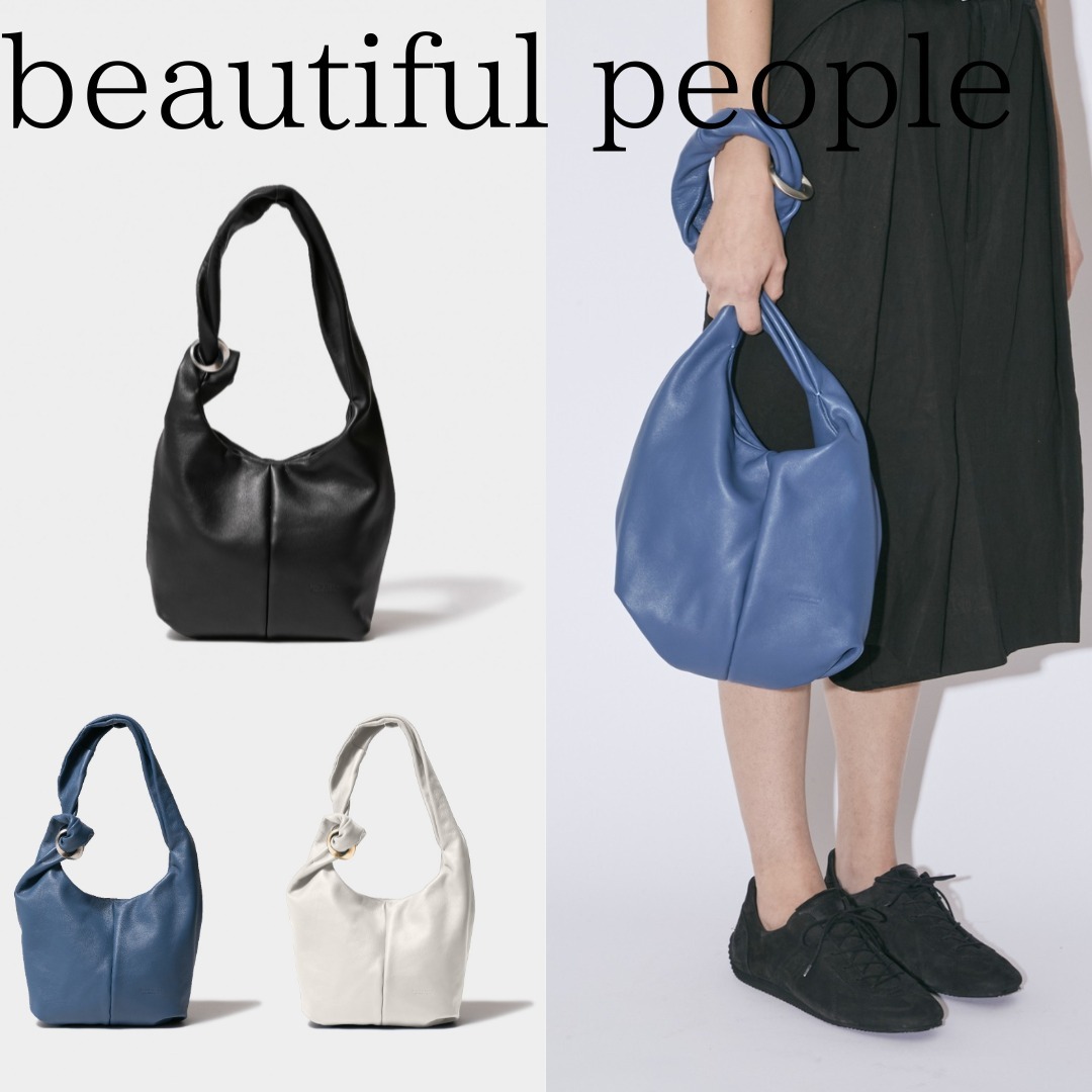 ■beautiful people■klein two way bag in smooth leather M