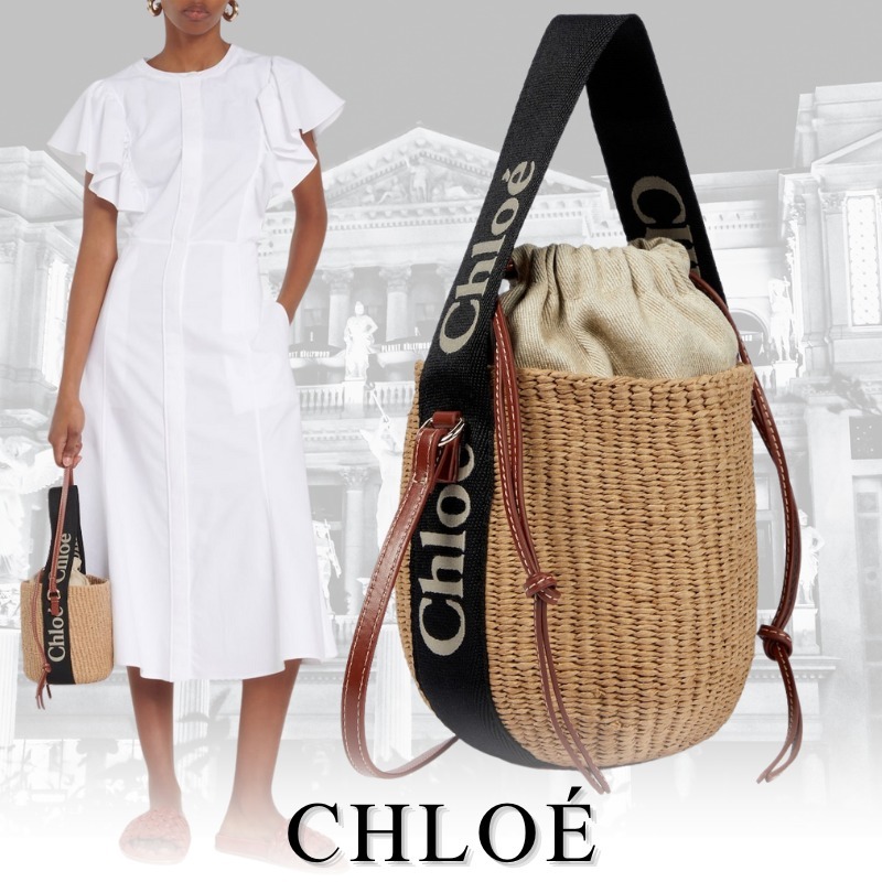 CHLOE クロエ かごバッグ Woody Tote 巾着型